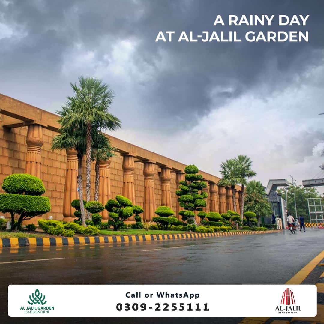 a rainy day at al jalil garden